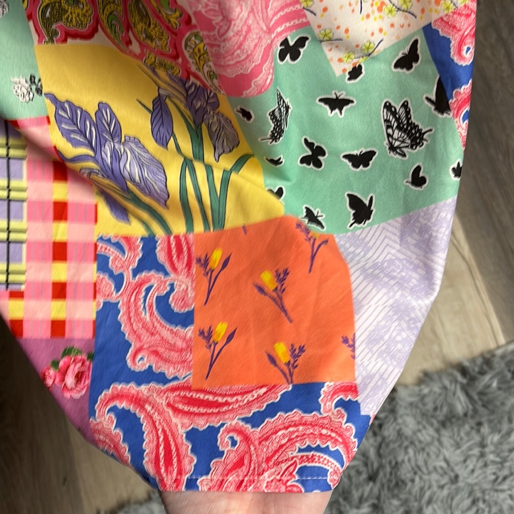 Colorful Patchwork Mini Dress - Picture 8 of 14